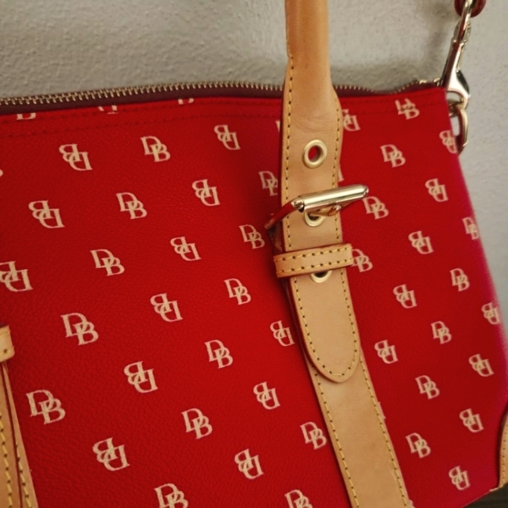 Dooney & Bourke Red and Tan Women's Bag *no Shoulder Strap - Picture 12 of 13